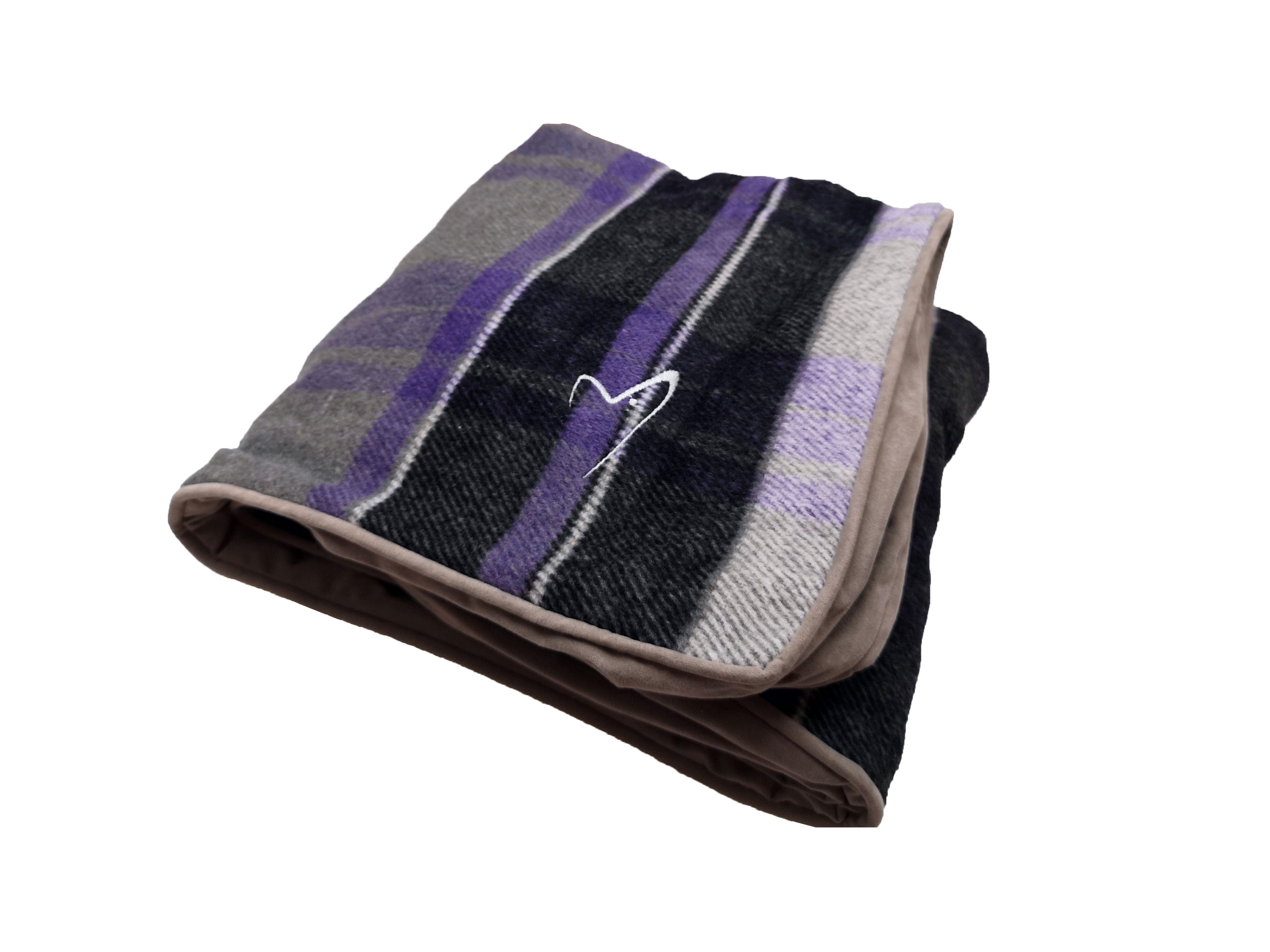 Camden Sleeper Cover Large Purple Check