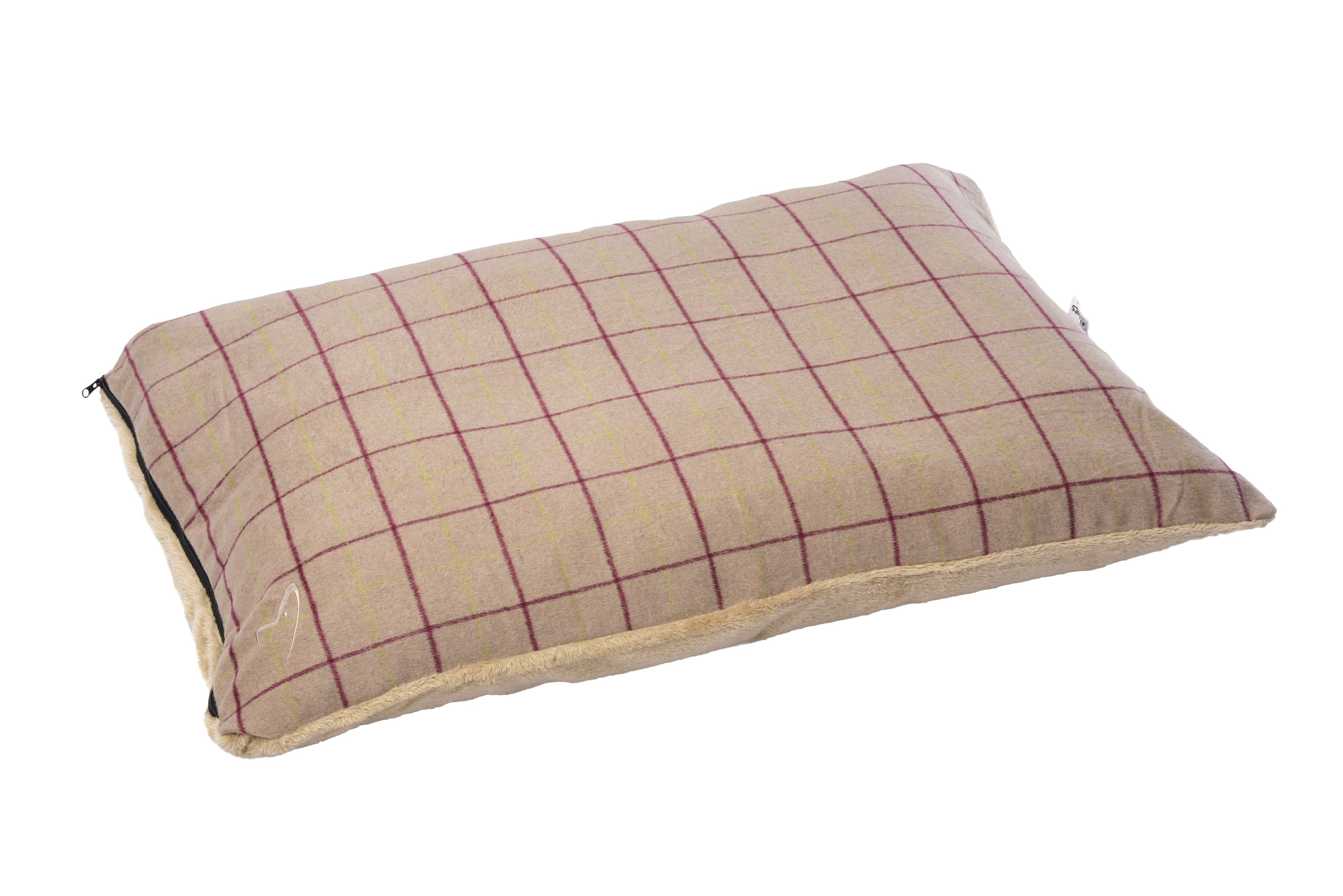 Premium Comfy Cushion Medium Beige Check