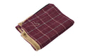 Premium Comfy Cushion Cover Medium Wine Check