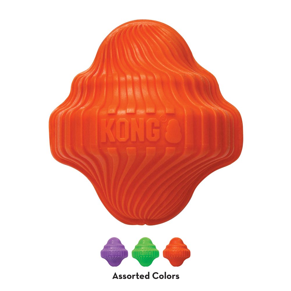 KONG Squeezz Orbitz Spin Top Assorted Md/Lg Aug