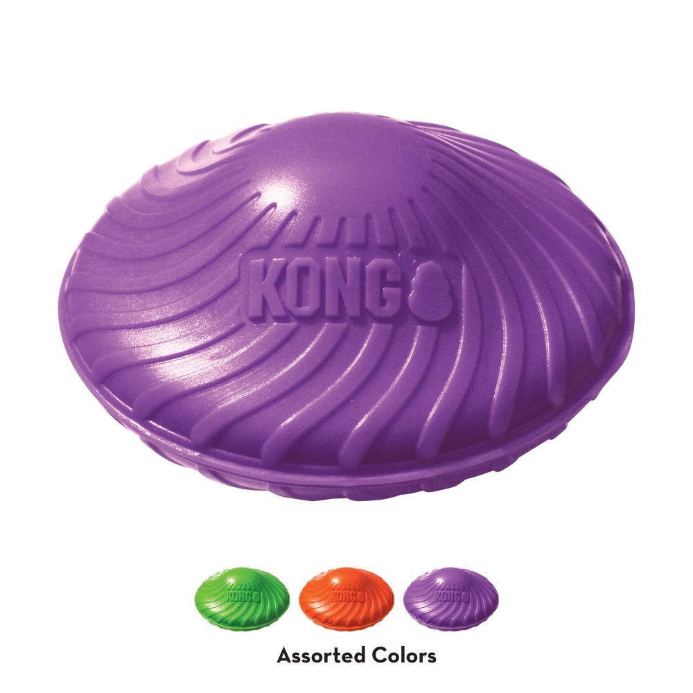 KONG Squeezz Orbitz Saucer Assorted Sm/Md Aug