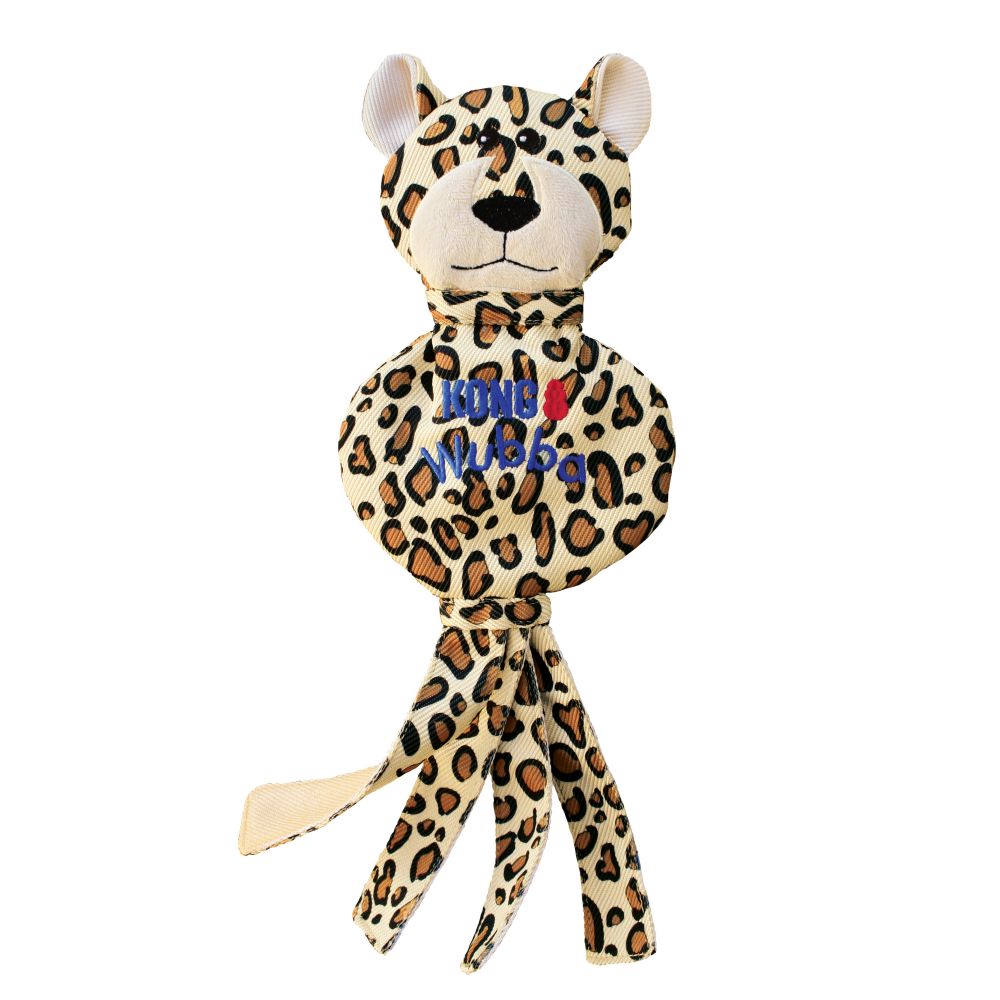 KONG Wubba No Stuff Cheetah Large