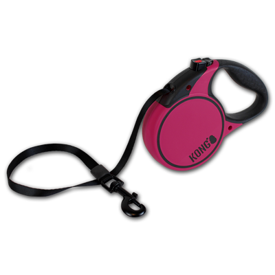 KONG Retractable Leash Terrain Large Fuschia