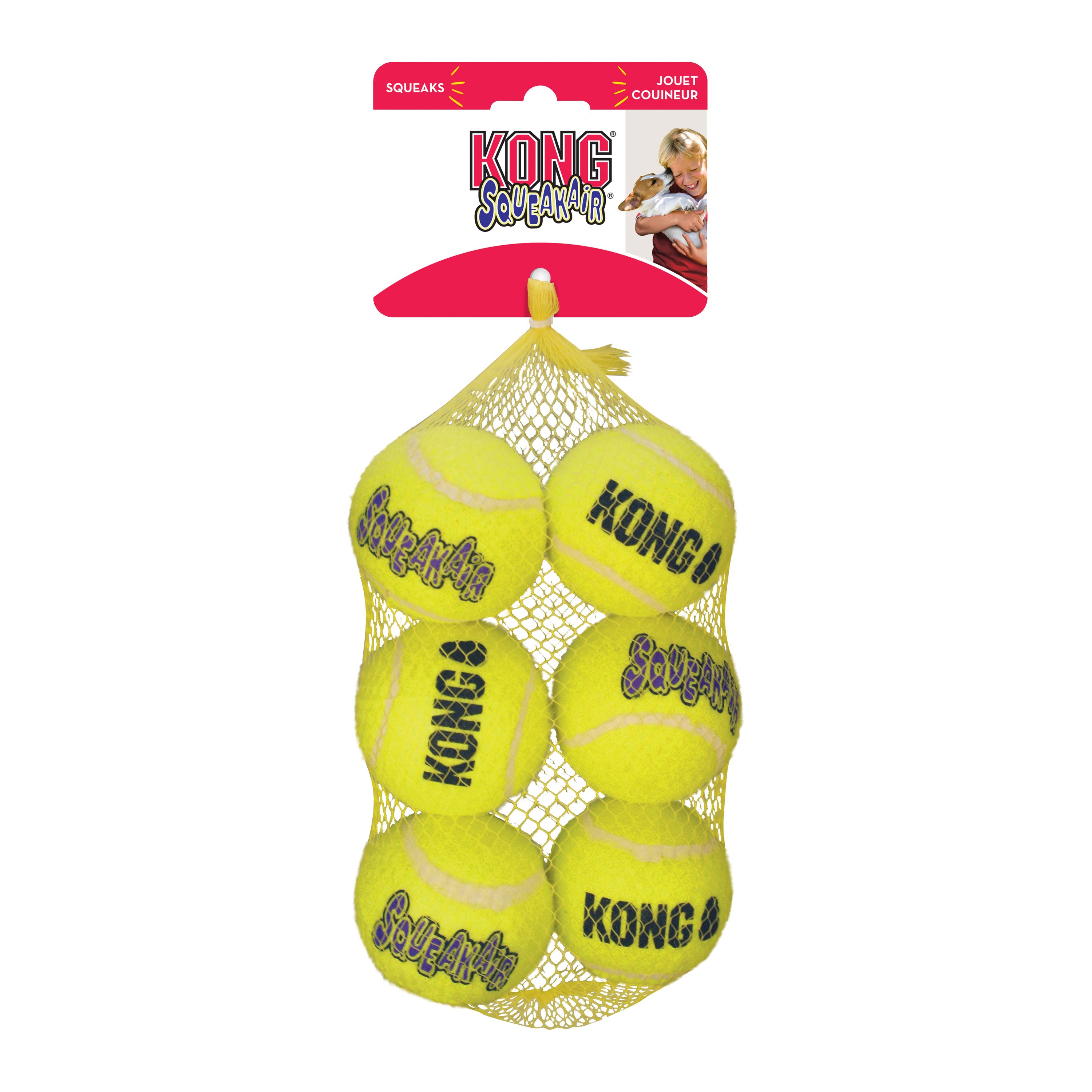 KONG SqueakAir Ball Medium 6-Pack