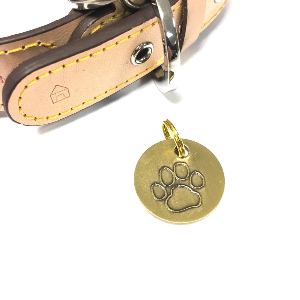 Long Paws, Antique Paws & Bone Dog Tags (22mm)