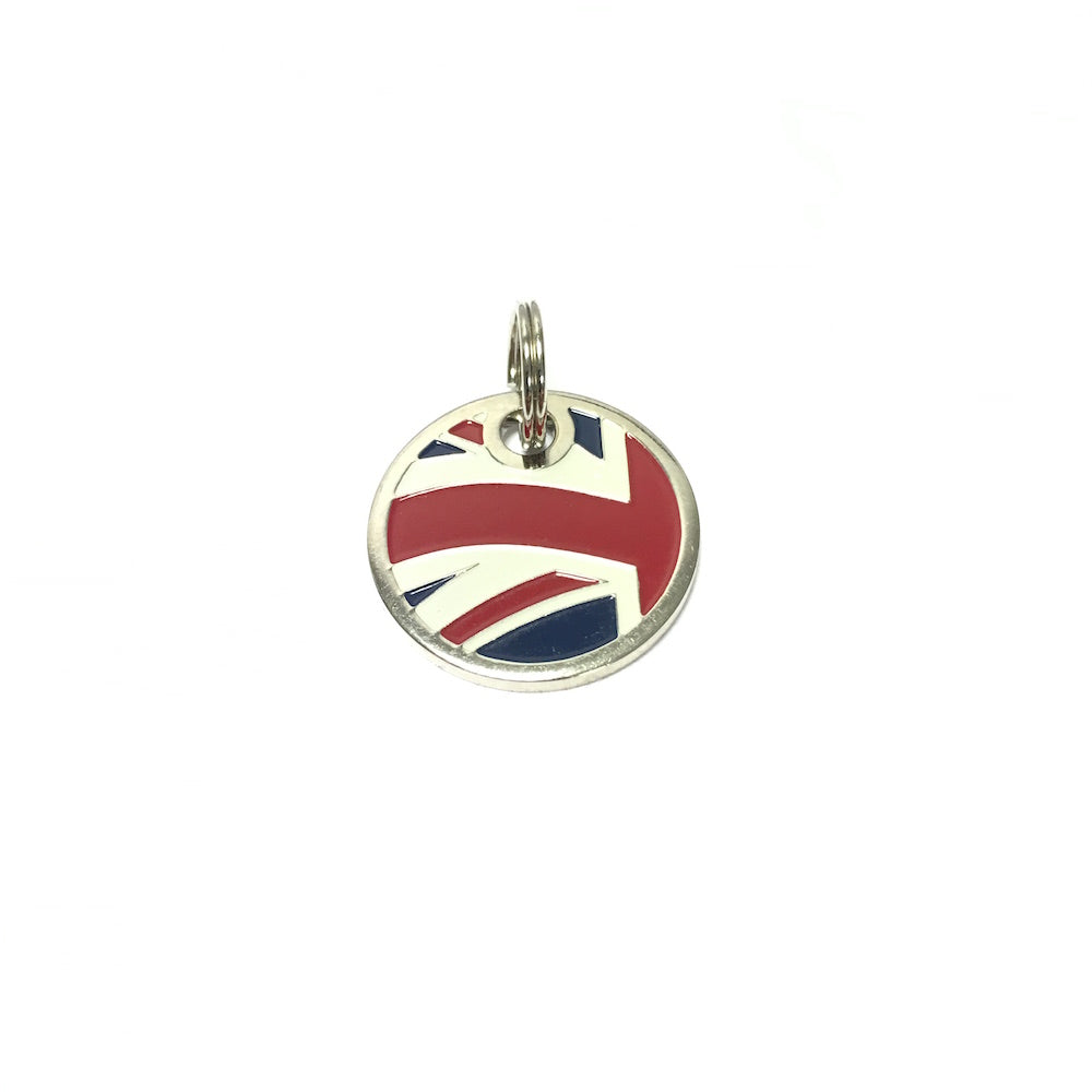 Long Paws, Union Jack Dog Tags (22mm)