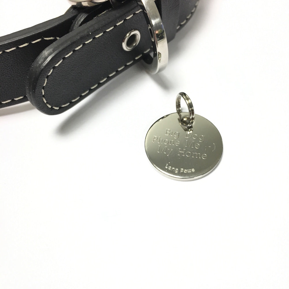 Long Paws, Classic Titanium Dog Tag (22mm)