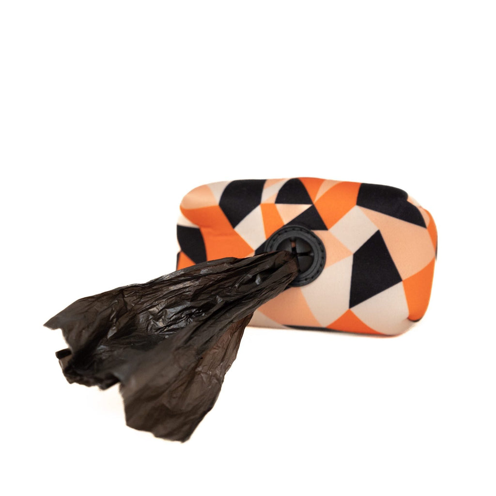 Long Paws, Long Paws Comfort Poo Bag Pouch-Black / Orange