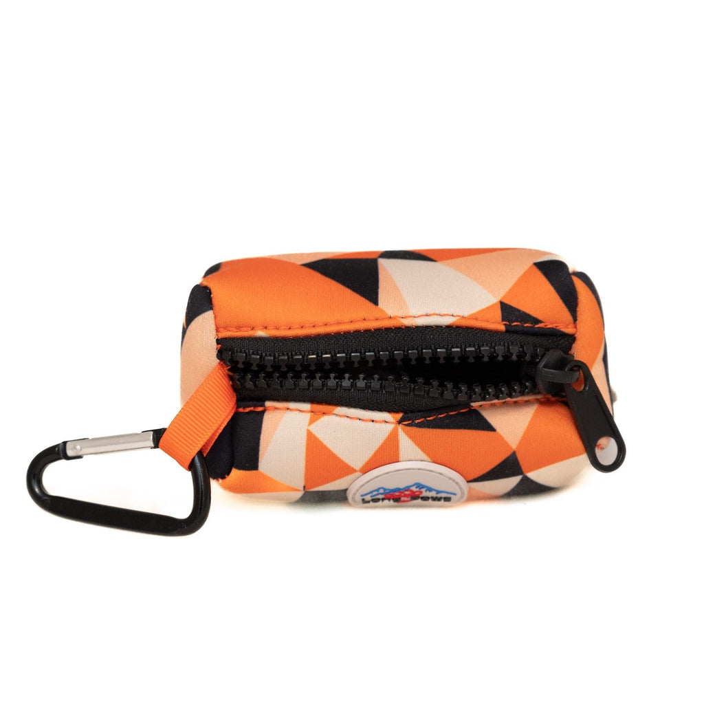 Long Paws, Long Paws Comfort Poo Bag Pouch-Black / Orange