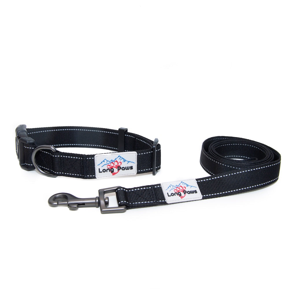 Long Paws, Reflective Dog Collar & Leash Set