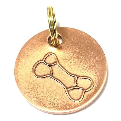 Long Paws, Antique Paws & Bone Dog Tags (22mm)