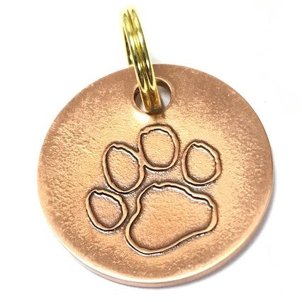 Long Paws, Antique Paws & Bone Dog Tags (22mm)