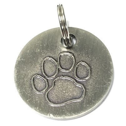 Long Paws, Antique Paws & Bone Dog Tags (22mm)