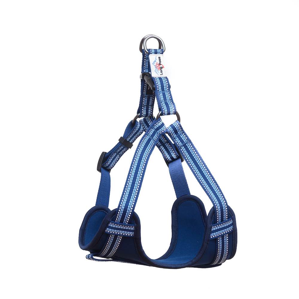 Long Paws, Comfort Step-in Dog Harness - Navy Blue