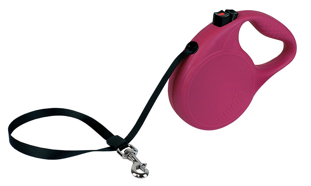 KONG Retractable Leash Trail Medium Fuchsia