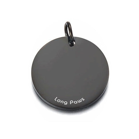 Long Paws, Classic Titanium Dog Tag (22mm)