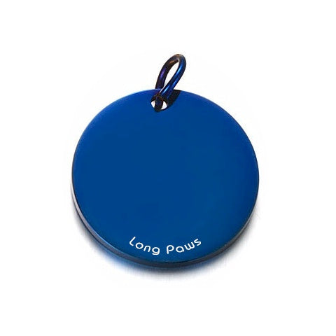 Long Paws, Classic Titanium Dog Tag (22mm)